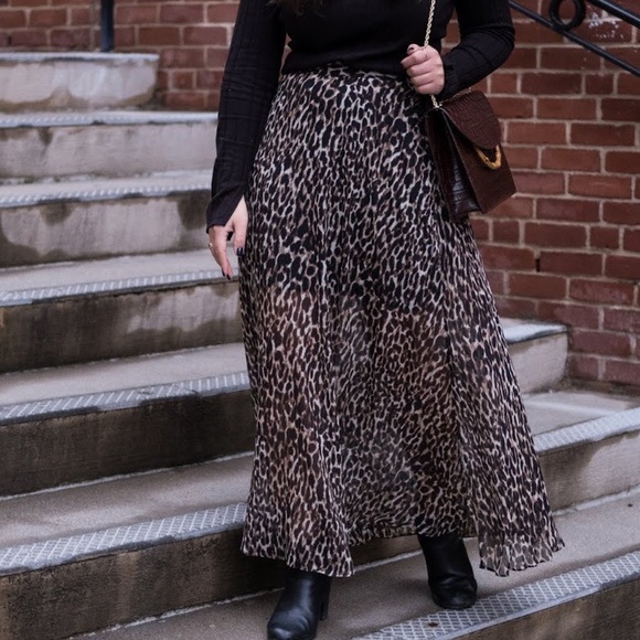 Banana Republic Leopard Maxi Skirt